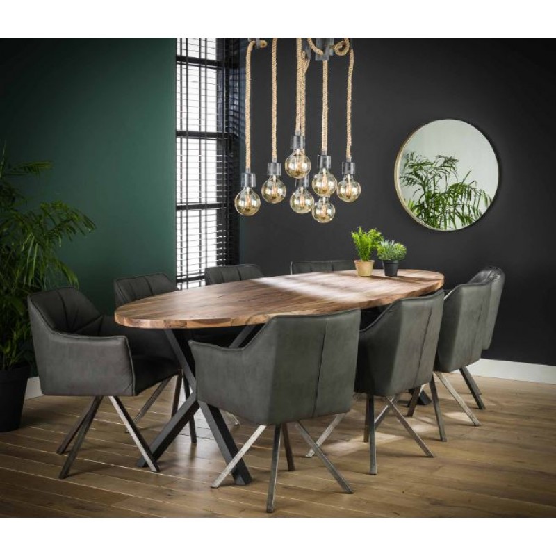 ZI Daytona Dining Table 270cm Dark Grey